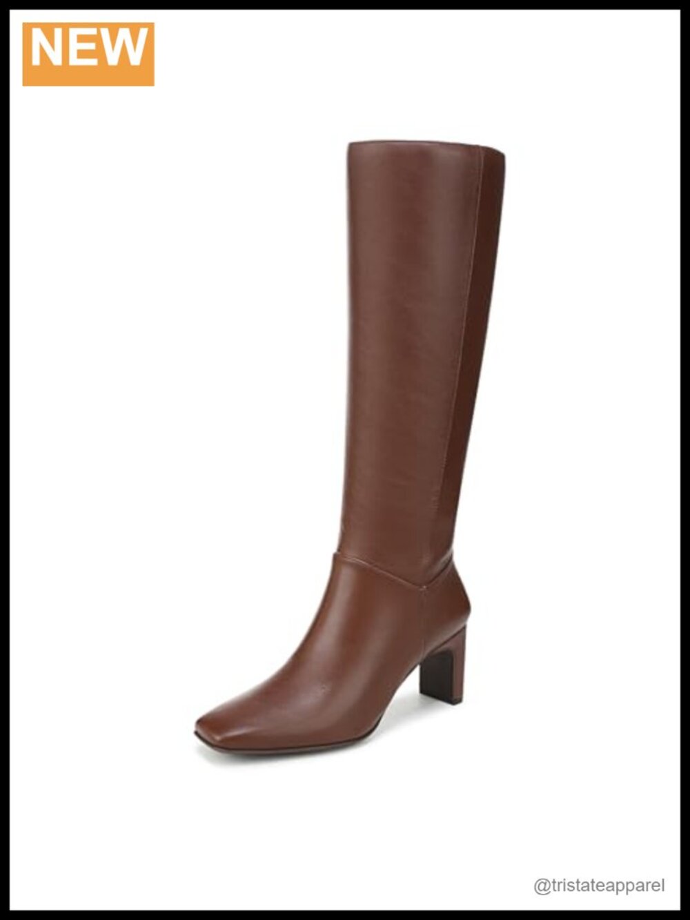 Naturalizer Nona Wide Calf Knee High Boots with Side Zip and Blade Heel